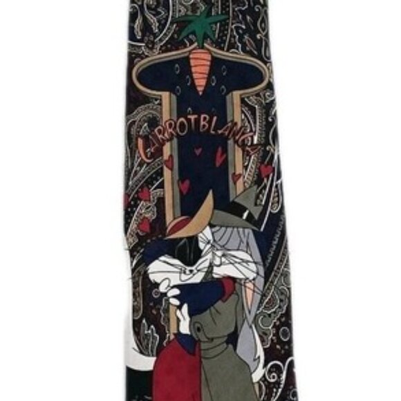 Vintage Looney Tunes 🥕Carrotblanca🥕 Men's Tie - Picture 2 of 4
